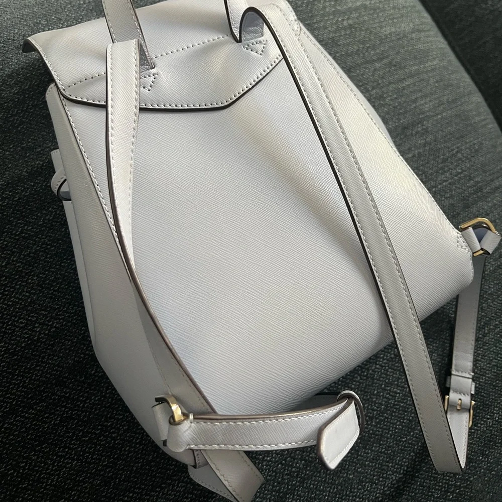 kate spade White Leather Backpack